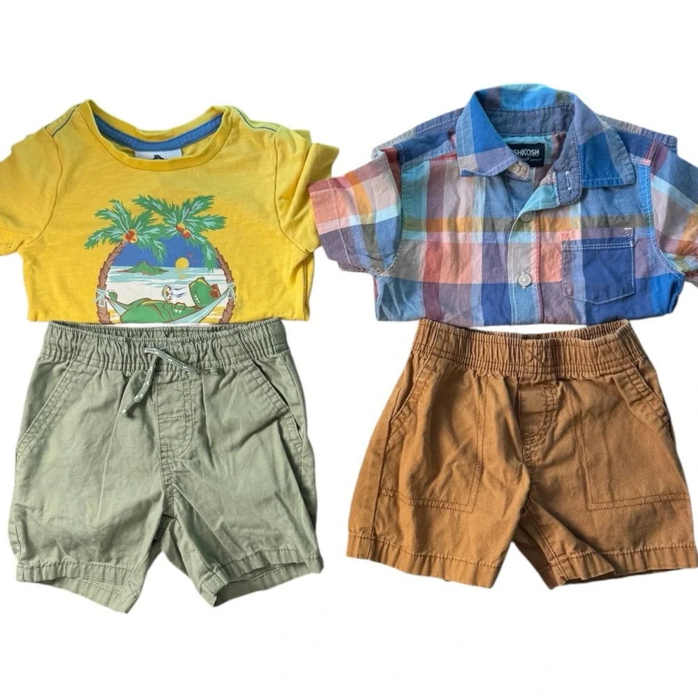Summer Lot Outfits 2T Shorts Tees Tommy Bahama Osh Kosh B’Gosh Carter’s